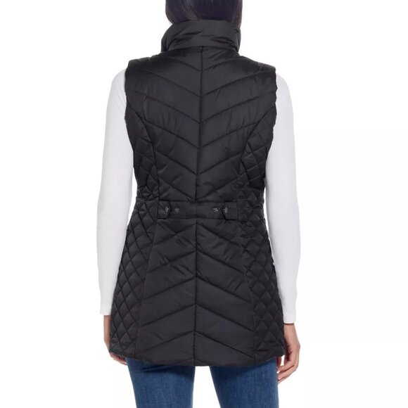 NWT Weatherproof Vintage Womens Quilted Vest Jacket Size Small Black $80 EE433 - Picture 3 of 4